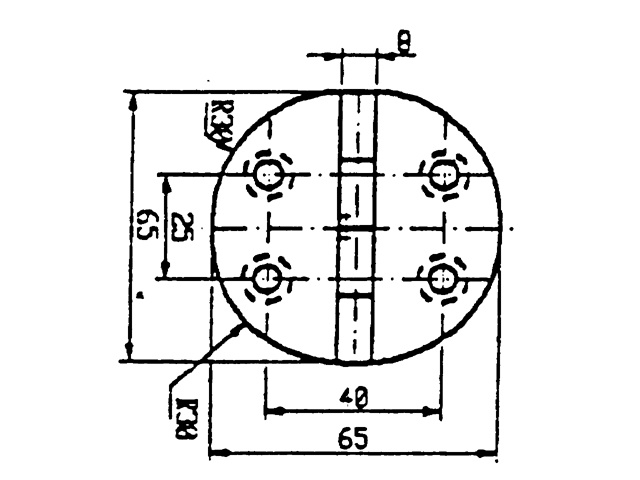 Talamex Scharnier rvs Ø65mm 90°