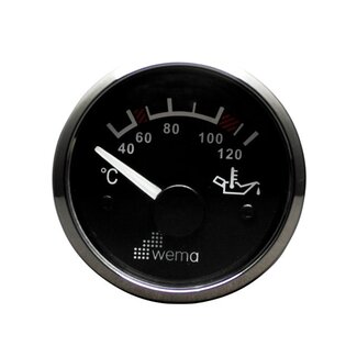 Wema Silver serie olie temperatuur zwart