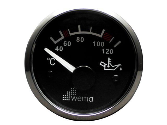 Wema Silver serie olie temperatuur zwart
