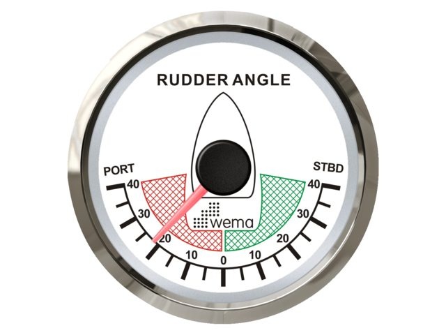 Wema Silver serie roerstand aanwijzer NMEA2000 wit