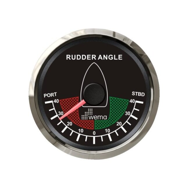 Wema Silver serie roerstand aanwijzer NMEA2000 zwart