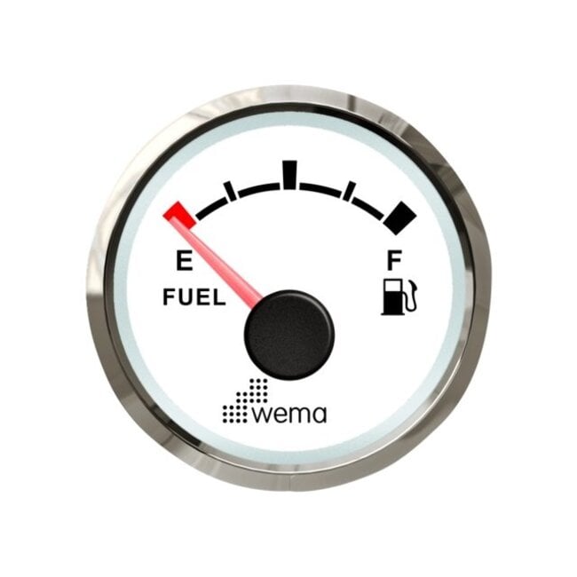 Wema Silver serie tankmeter brandstof NMEA2000 wit