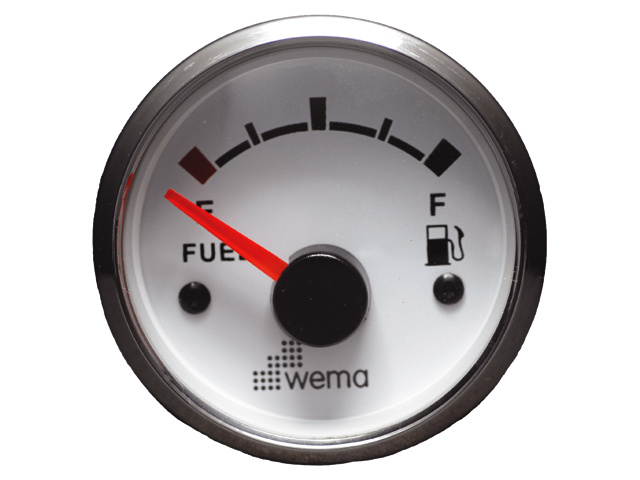 Wema Silver serie tankmeter fuel wit