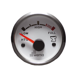 Wema Silver serie tankmeter vuilwater wit