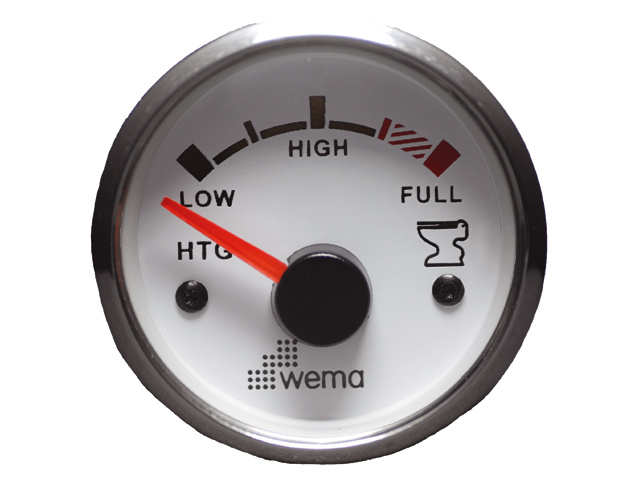 Wema Silver serie tankmeter vuilwater wit