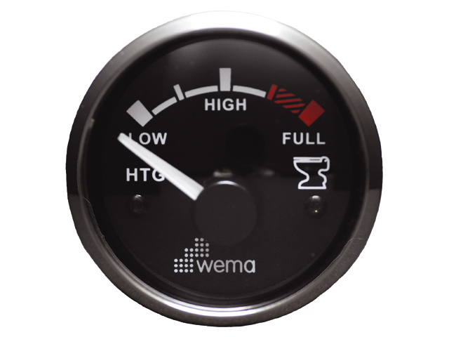 Wema Silver serie tankmeter vuilwater zwart