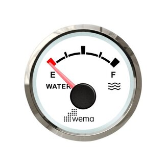 Wema Silver serie tankmeter water NMEA2000 wit