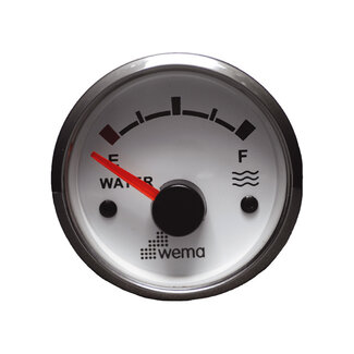 Wema Silver serie tankmeter water wit