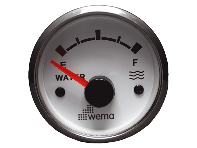 Wema Silver serie tankmeter water wit