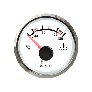 Wema Silver serie watertemperatuur meter NMEA2000 wit