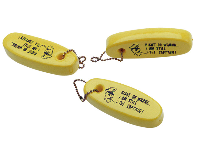Trem Sleutelhanger drijvend geel/zwart