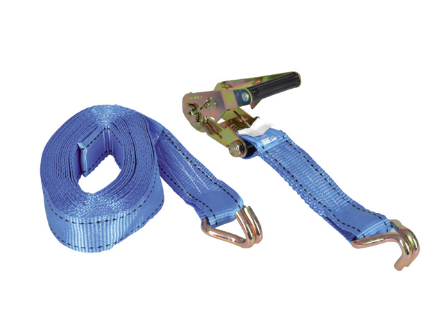 Talamex Spanband met ratelgesp & j-haak 38mm 8.0m