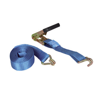Talamex Spanband met ratelgesp & j-haak 50mm 6.0m