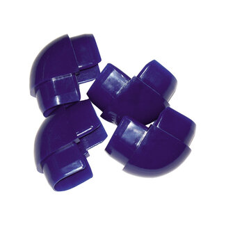 Dockedge Steigerstootrand dubbel d-hoek navy blauw (2pr)