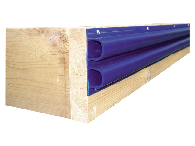 Dockedge Steigerstootrand dubbel d-profiel navy blauw 2.4m