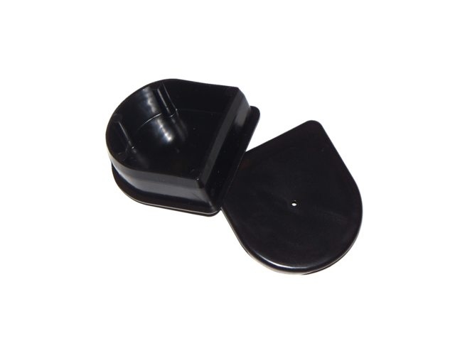 Dockedge Steigerstootrand p-eindstuk zwart (2 stuks)