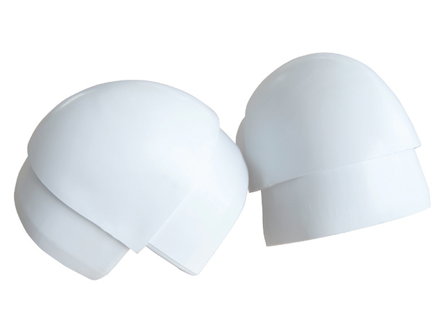 Dockedge Steigerstootrand p-hoek wit (2pcs)