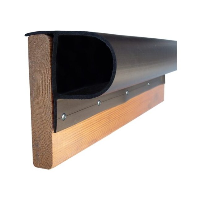 Dockedge Steigerstootrand p-profiel zwart 2.4m