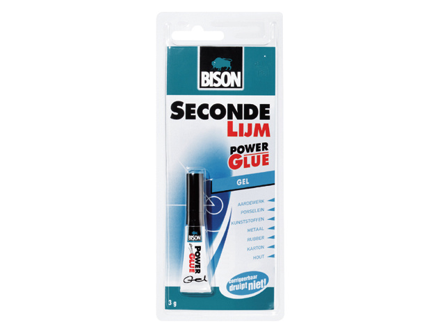 Bison Superlijm gel 3g tube