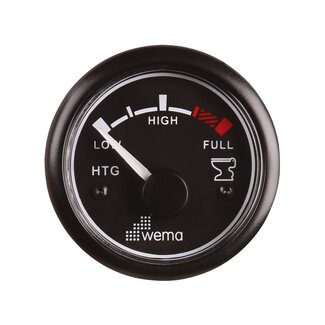 Wema Tankmeter vuilwater zwart