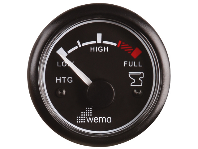 Wema Tankmeter vuilwater zwart