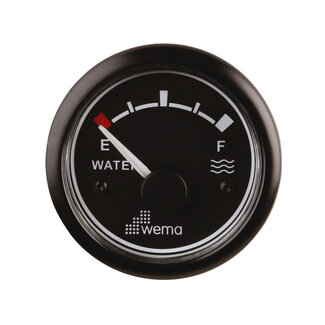 Wema Tankmeter water zwart