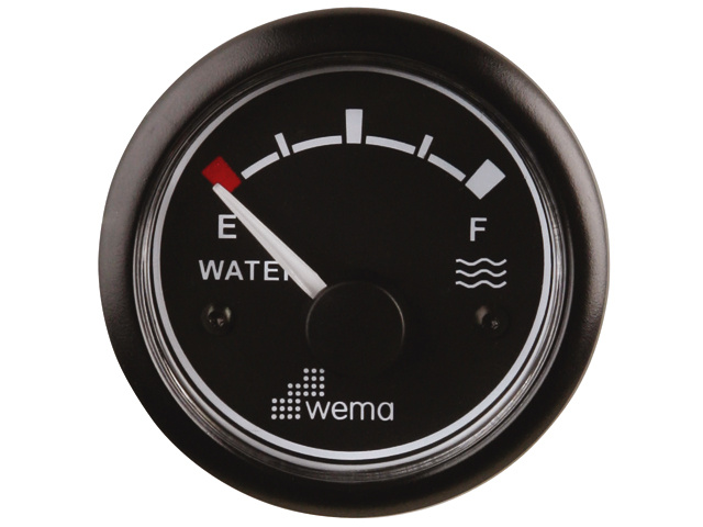 Wema Tankmeter water zwart