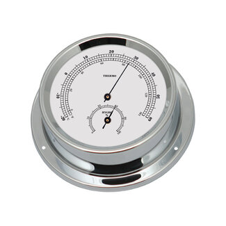 Talamex Thermo-hygrometer verchroomd 125/100mm