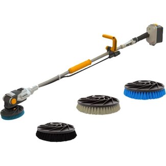 Batavia Twin Brush 18V accu borstel incl. blauwe, zwarte & grijze borstel