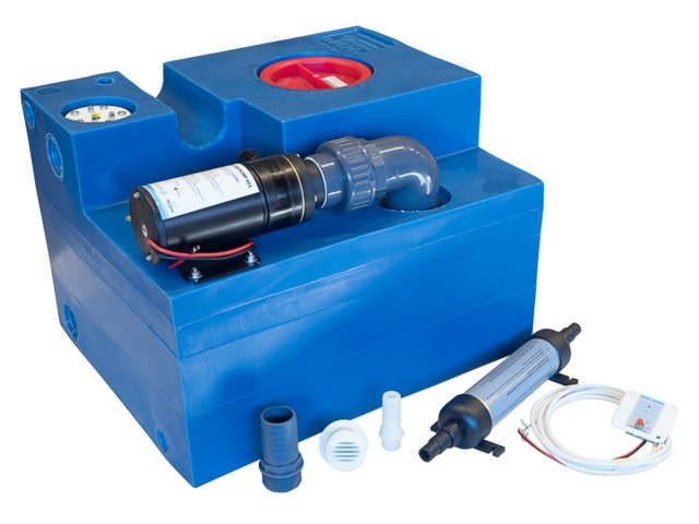 Albin pump marine Vuilwatertank 47L compleet met marceratorpomp 12V