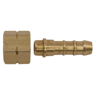Talamex Wartel messing koppeling ¼ l bi x 8mm slangpilaar