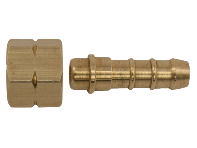 Talamex Wartel messing koppeling ΒΌ l bi x 8mm slangpilaar