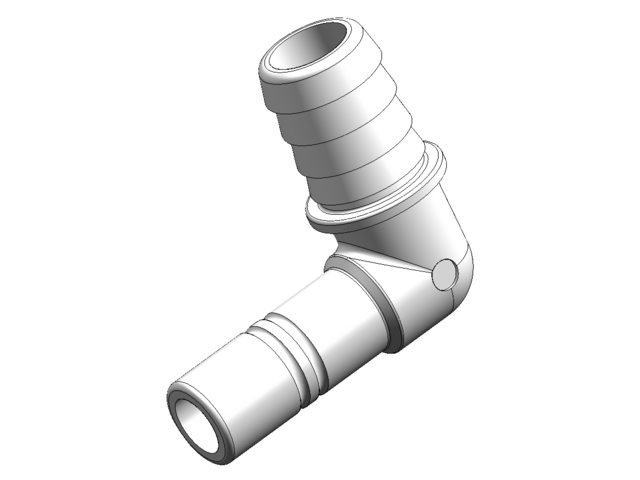 Whale WX1592B Bocht adapter 90° 3/8