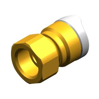 Whale Adapter 1/2" BSP 15mm female messing (PER 36STUKS)