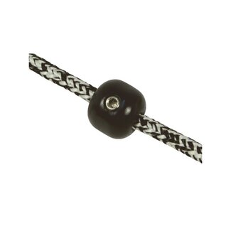 Clamcleat Screw-on stopper ball zwart voor 6mm touw en 8-9mm touw/buis