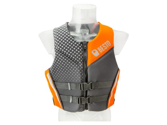 Besto Besto Neopreen 50N Zwart/Grijs/Oranje