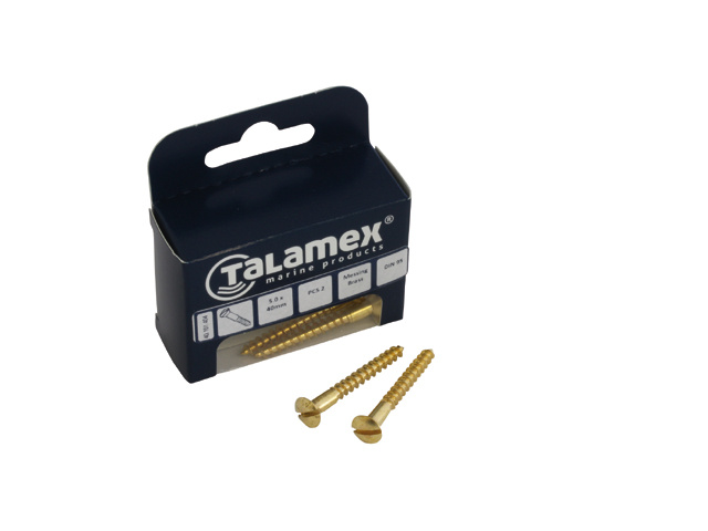 Talamex Messing Houtschroef lk (6)