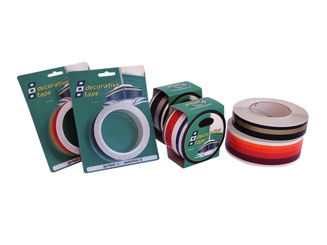 PSP Waterlijn tape navy-blauw-oranje-roodbruin 27-39mm 10m