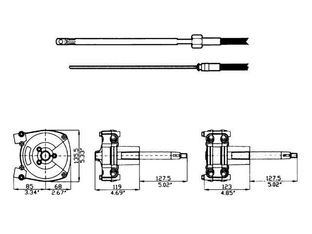 Ultraflex M66 stuurkabel
