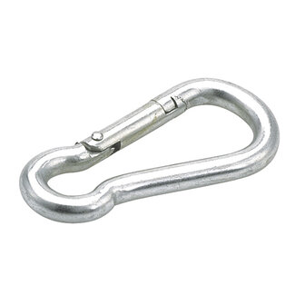 Talamex Karabijnhaak gegalvaniseerd met knik
