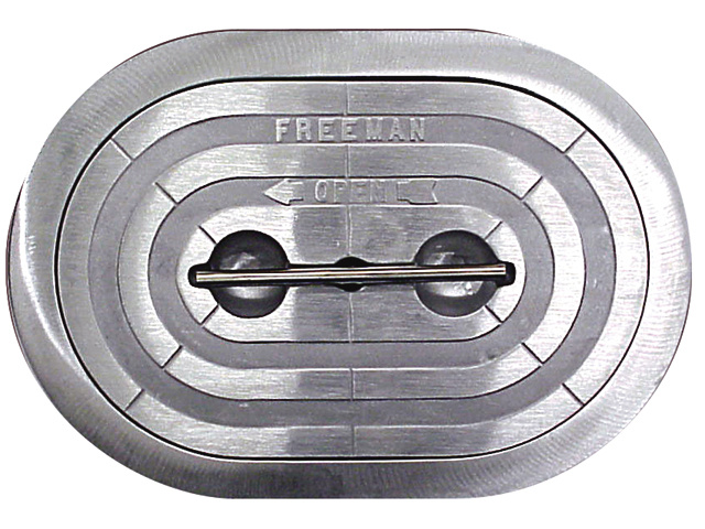 Freeman Oval Hatch, knife-edge seal - Compl. Unit with Ring