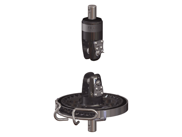Facnor FCI16 thimble 16mm and ΒΊ FB60 block for FX+2500 sh d59.5-halyard d12/12.7 and FX+4500 screwed swivel SB4500