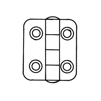 Talamex Scharnier rvs
