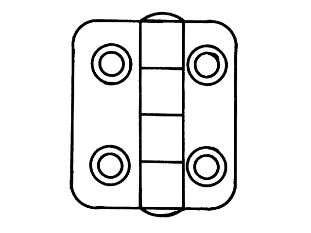 Talamex Scharnier rvs