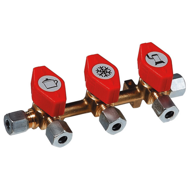 Talamex Gaskraan dubbel met 8mm knel x 8mm knel