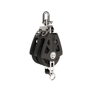 Lewmar synchro blok double bkt zwart