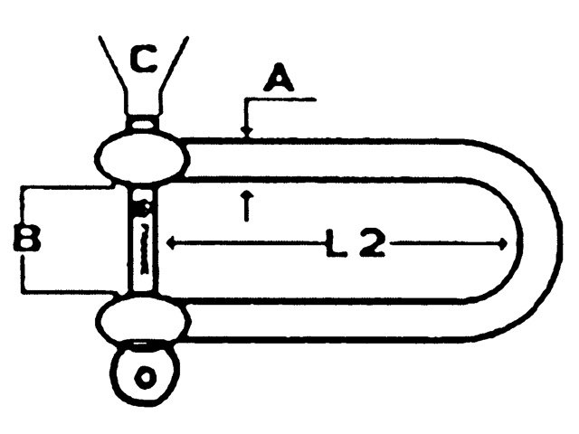 Talamex RVS D-sluiting lang bulk