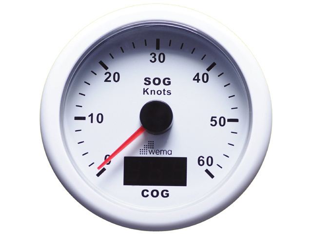 Wema GPS speedometer with different speeds