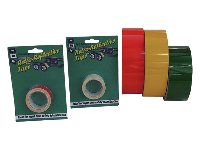 PSP Retro reflective 2.5m (2stuks) 25mm/50mm wit/geel/rood