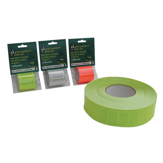 PSP Reflecterende tape lime groen 50mm 1m